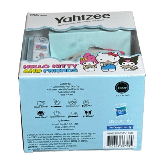 Hello Kitty Yahtzee Dice Game Limited Edition NEW - Picture 9 of 10
